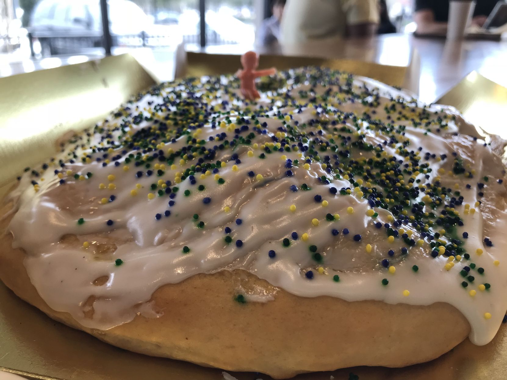 District Donuts king cake